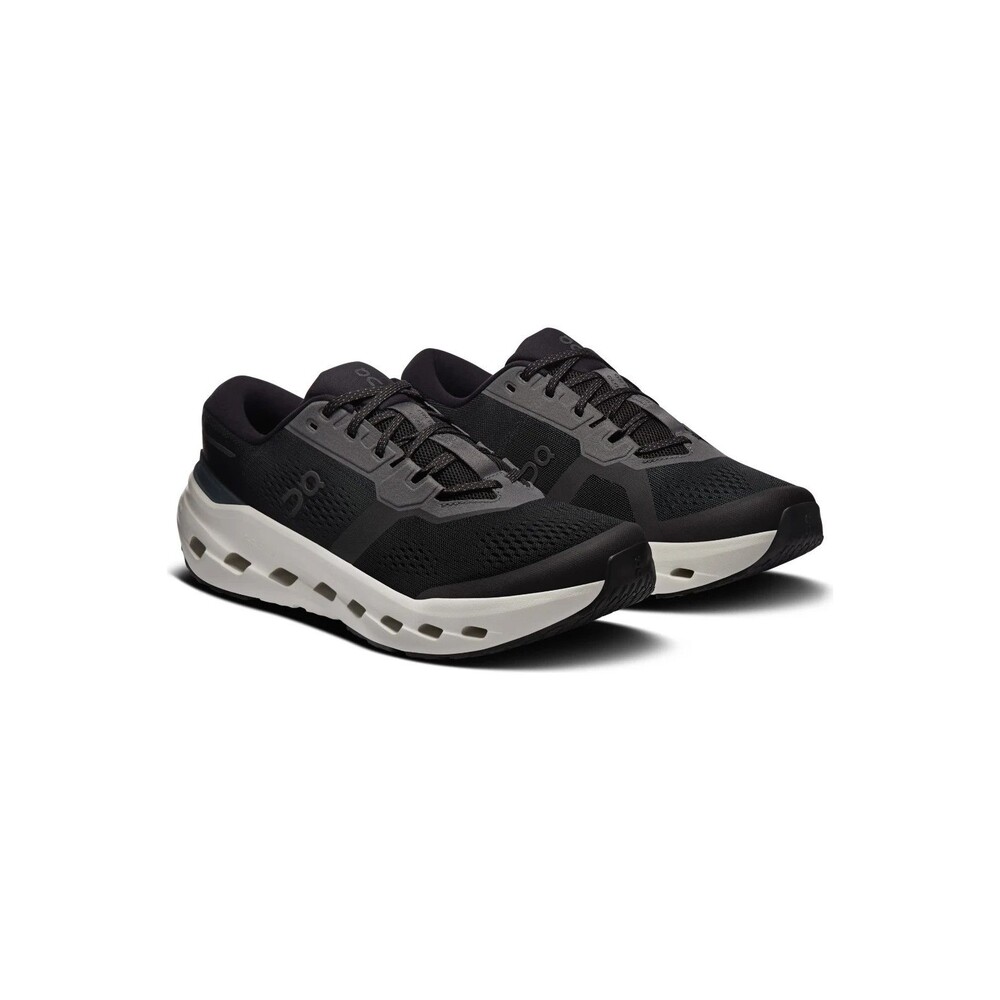 ON CLOUD MEN'S CLOUDRUNNER 3 RUNNING ATHLETIC SNEAKERS BLACK IVORY 9.5